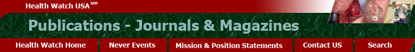 Health Watch USA - Publications in Articles and Magazines