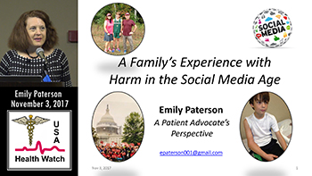 Emily Paterson, Patient Advocate