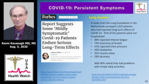 COVID-19  Charateristics of the Virus, Symptoms & Long Term Disablity