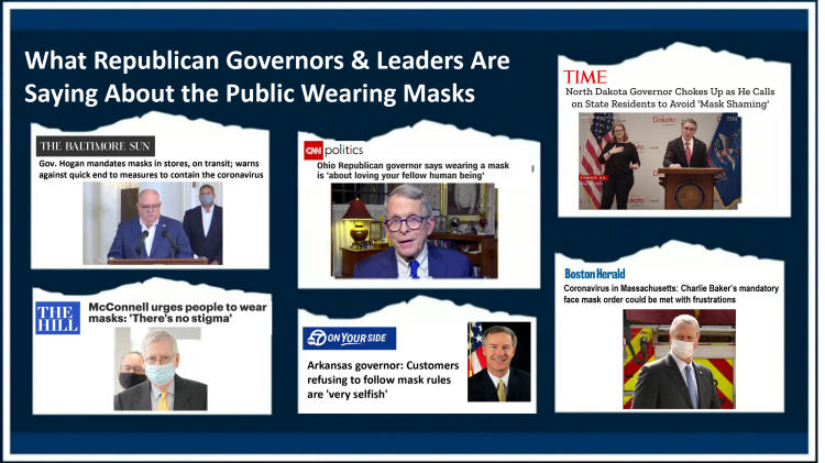 Republican Leaders and Governors -- Public Wearing Masks